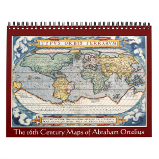 アブラハムOrtelius 2012年の地図 カレンダー