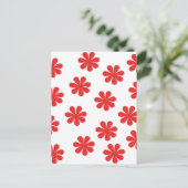 アブラムシの花柄 ポストカード (スタンド正面)