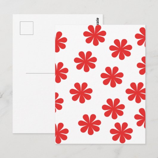 アブラムシの花柄 ポストカード (正面/裏面)