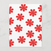 アブラムシの花柄 ポストカード (正面)