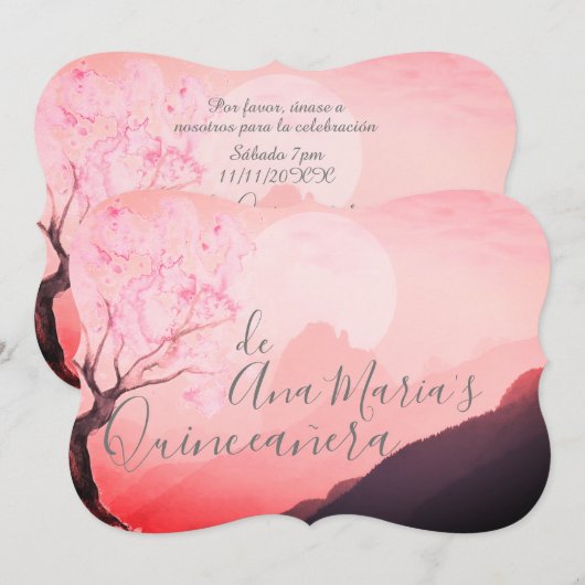 アブラモサ 招待状 (正面/裏面)