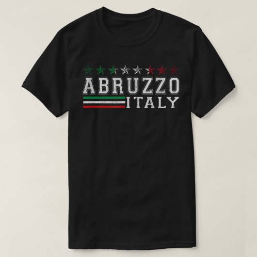 アブルッツォイタリアギフトミュイタリアンリーイタリア Tシャツ (デザイン正面)