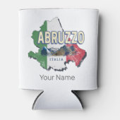 アブルッツォイタリアレトロ地域マップヴィンテージ土産 缶クーラー (正面)