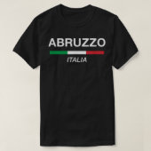 アブルッツォイタリアンネーム家族懇親会Tイタリア国旗 Tシャツ (デザイン正面)