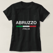 アブルッツォイタリアン名家族懇親会イタリア国旗 Tシャツ (デザイン正面)