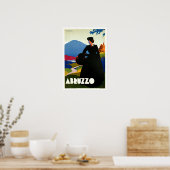 アブルッツォイタリアヴィンテージトラベルアート ポスター (キッチン)