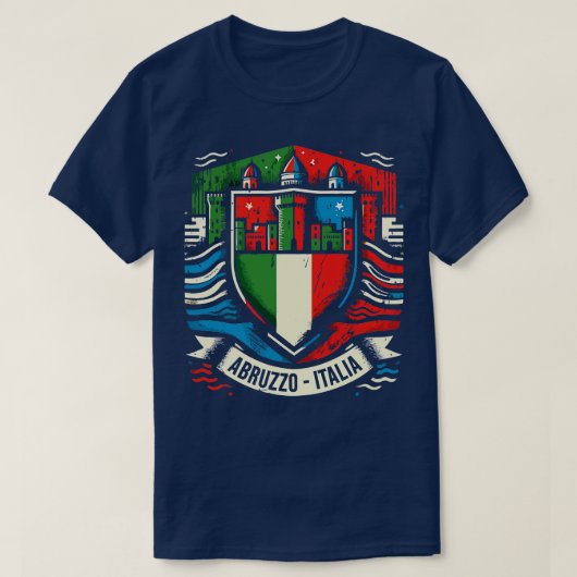 アブルッツォイタリア愛好家 Tシャツ (デザイン正面)