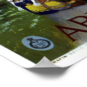 アブルッツォ回復したヴィンテージイタリアン旅行 ポスター (角)