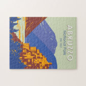 アブルッツォ国立公園イタリア旅行アートヴィンテージ ジグソーパズル (横)