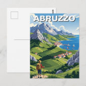 アブルッツォ州イタリア旅行 ポストカード (正面/裏面)