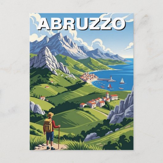 アブルッツォ州イタリア旅行 ポストカード (正面)