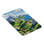 アブルッツォ州イタリア旅行 マグネット (右側)