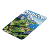 アブルッツォ州イタリア旅行 マグネット (左側)