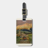 アブルッツォ・イタリア・ヴィンテージ・ポスター ラゲッジタグ (正面縦)
