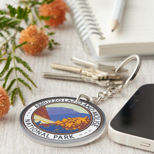 アブルッツォ、ラツィオおよびモリーゼ国立公園イタリア キーホルダー (正面右)