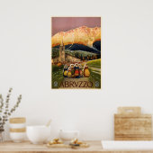 アブルブッツォItalyヴィンテージ旅行ポスター ポスター (キッチン)