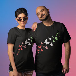 アブロセクシャル・バタフライ・プライド Tシャツ