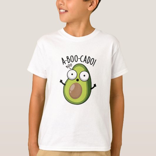 アブーケード おもしろ アボカドの怖いジョーク Tシャツ (正面)