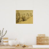 アブー・シンベルの素晴らし神殿の正面標高 ポスター (キッチン)