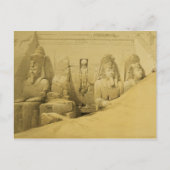 アブー・シンベルの素晴らし神殿の正面標高 ポストカード (正面)