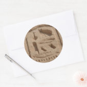 アブー・シンベルカルトゥーシュ ラウンドシール (封筒)