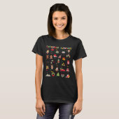 アブ学ツ幼稚園先生クリスマスライト Tシャツ (正面フル)