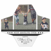 アブ最高のイリート |父の日3写真コラージュ サッカーボール (フラット)