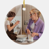 アブ最高のエラーエバープリントボホフローラクリスマス セラミックオーナメント (裏面)