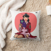 アブ·アベ·スタジオズ絵画·ゲイシャ装飾用クッション クッション (ブランケット)