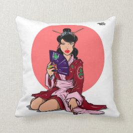 アブ·アベ·スタジオズ絵画·ゲイシャ装飾用クッション クッション