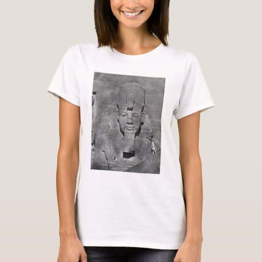 アブ・シンベルの大聖堂IIラメス像1850年 Tシャツ (正面)
