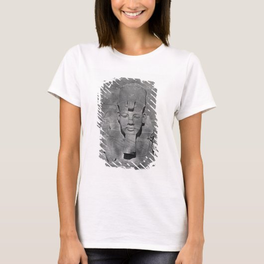 アブ・シンベルの大聖堂IIラメス像1850年 Tシャツ (正面)