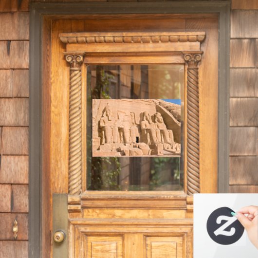 アブ・シンベル大神殿 - ラムセス2世 - エジプト ウィンドウサイン (ホームデコレーション)