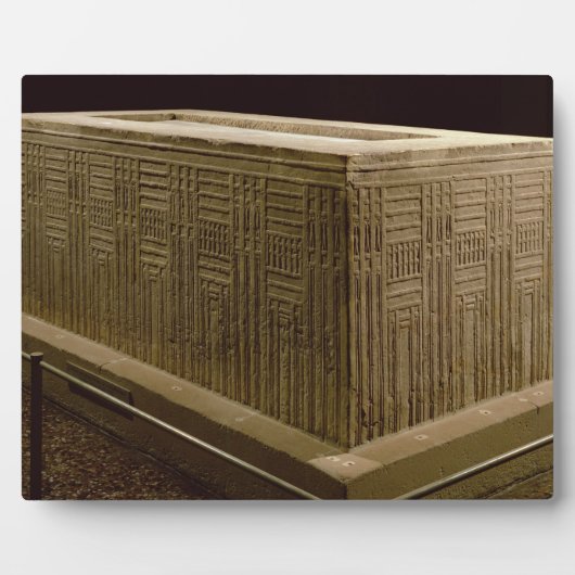 アブ・ローチ(石灰岩)の石棺(3参照) フォトプラーク (正面)