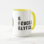 アプカスタリプスマグ！放射線のロゴで！ マグカップ (正面右)