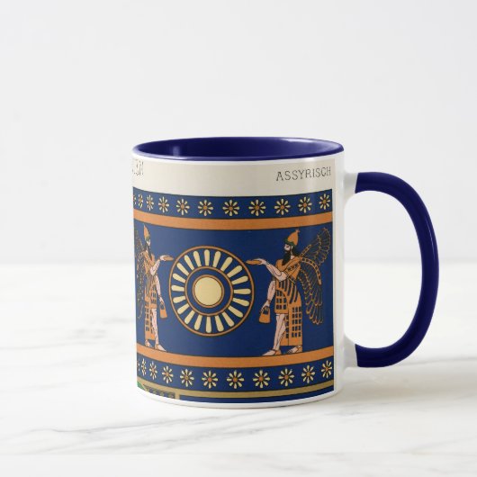 アプカルルまたは羽ある天才と呼ばれるアッシリアの神 マグカップ (右)