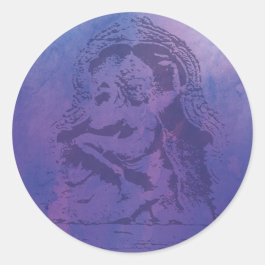 アプサラパープル ラウンドシール (正面)