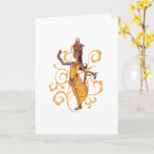 アプサラ・ダンサー カード (黄色い花)