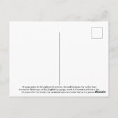 アプトン=アンダー=ペン=ウィズ=アル=ジョンソン記念館 ポストカード (裏面)