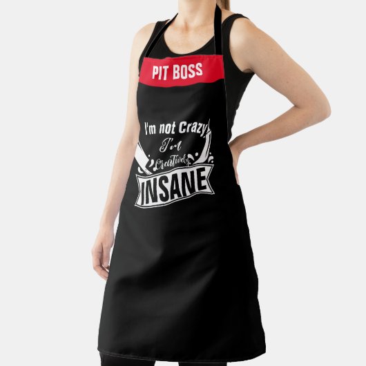 アプパーソナライズされたロン、おもしろエプロン、名前をカスタムする調理師 エプロン (インサイチュ)