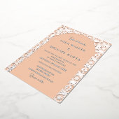 アプポップ・アートのリコイタリアンット幾何(レトロ点々のある) 箔招待状 (回転した状態)