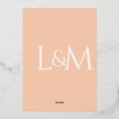 アプポップ・アートのリコイタリアンット幾何(レトロ点々のある) 箔招待状 (裏面)