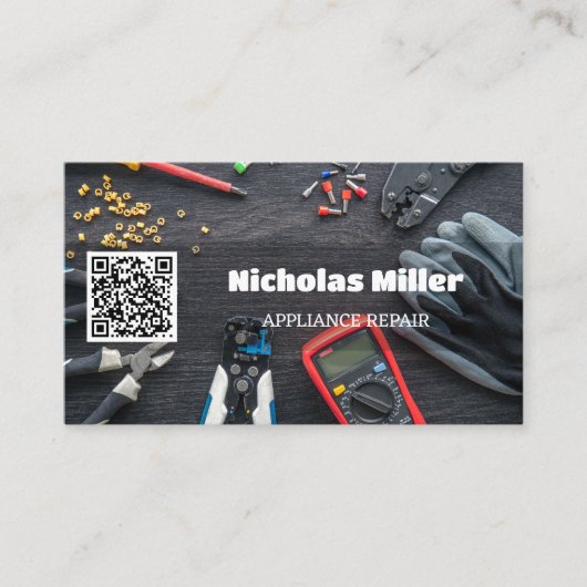 アプライアンスの修復QRコード 名刺 (正面)