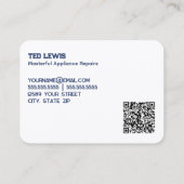 アプライアンスの修復QR 名刺 (裏面)