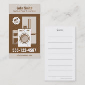 アプライアンスの修理、サービス、およびインストール 名刺 (正面/裏面)