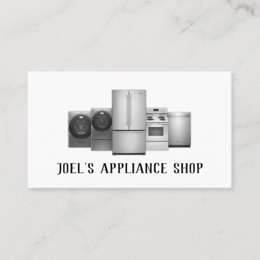 アプライアンスの取り付けと修理の名刺 名刺 (正面)