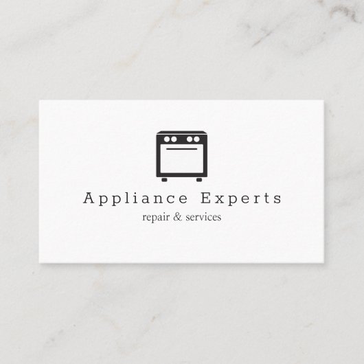 アプライアンスサービスと修復 名刺 (正面)