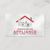 アプライアンス修復サービス 名刺 (正面)