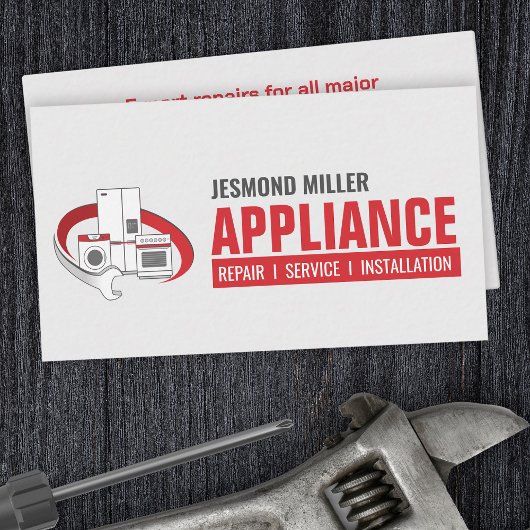 アプライアンス修復サービス 名刺