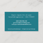 アプライアンス修復サービス 名刺 (裏面)